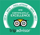 TripAdvisor - Certificate of Excellence 2018